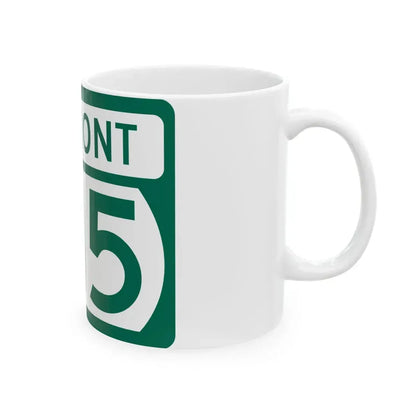 Vermont 315 (Vermont) (Road Sign) White Coffee Mug - Go Mug Yourself