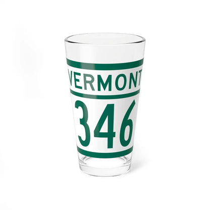 Vermont 346 (Vermont) (Road Sign) Pint Glass 16oz 16oz - Go Mug Yourself