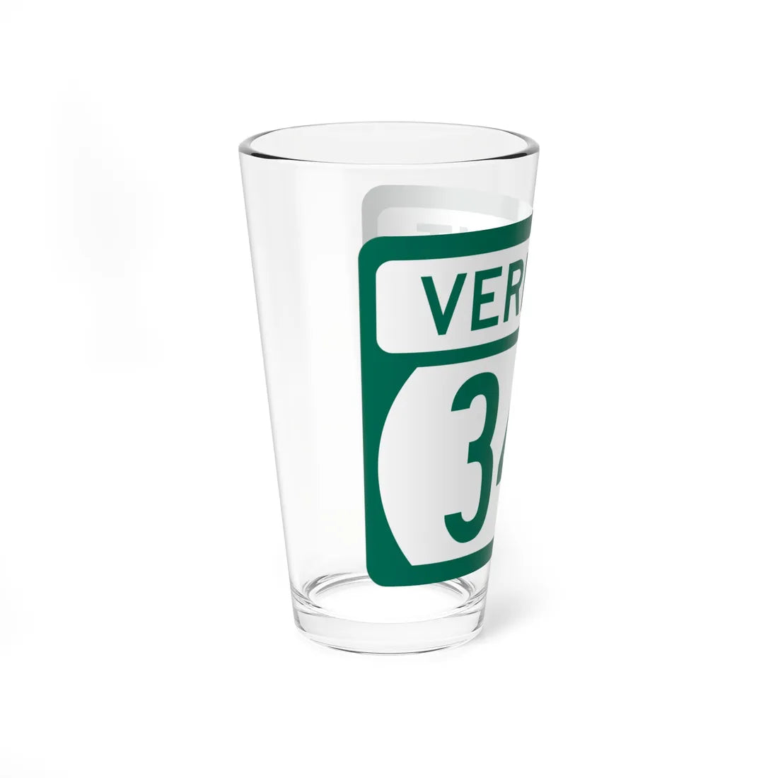 Vermont 346 (Vermont) (Road Sign) Pint Glss 16oz - Go Mug Yourself