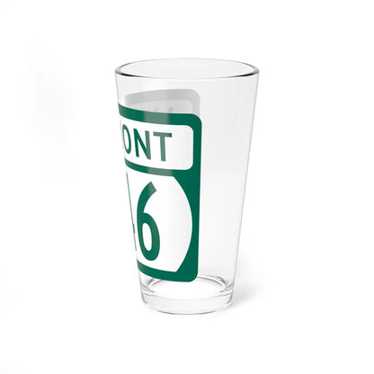 Vermont 346 (Vermont) (Road Sign) Pint Glss 16oz - Go Mug Yourself