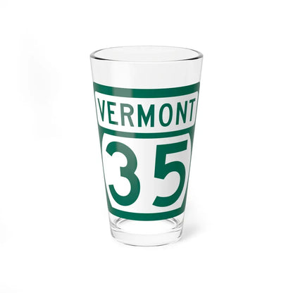 Vermont 35 (Vermont) (Road Sign) Pint Glass 16oz 16oz - Go Mug Yourself