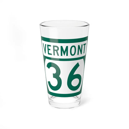 Vermont 36 (Vermont) (Road Sign) Pint Glss 16oz 16oz - Go Mug Yourself