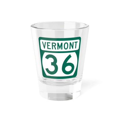 Vermont 36 (Vermont) (Road Sign) Shot Glass 1.5oz 1.5oz - Go Mug Yourself