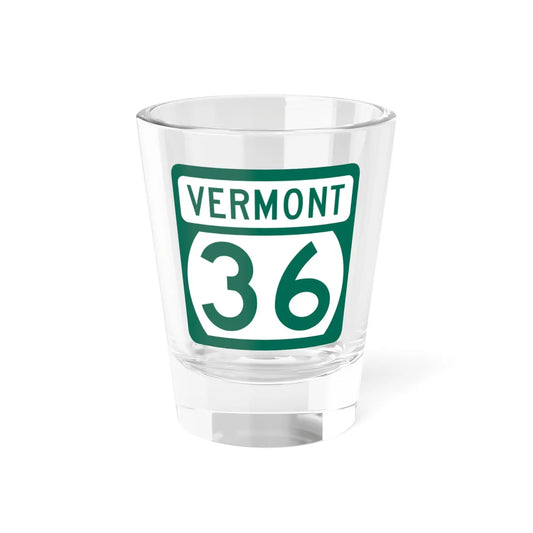 Vermont 36 (Vermont) (Road Sign) Shot Glass 1.5oz 1.5oz - Go Mug Yourself