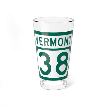 Vermont 38 (Vermont) (Road Sign) Pint Glass 16oz 16oz - Go Mug Yourself