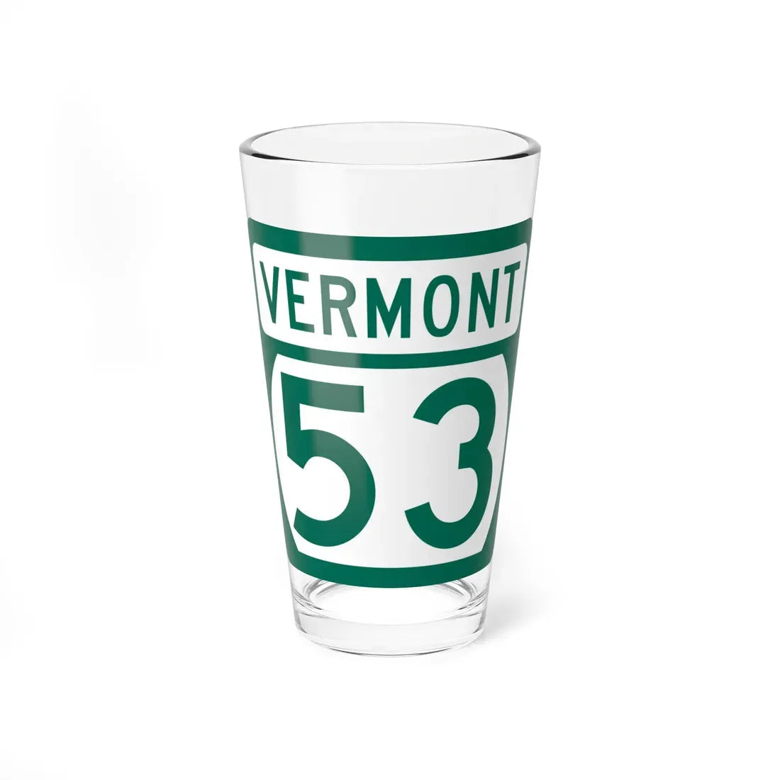 Vermont 53 (Vermont) (Road Sign) Pint Glass 16oz 16oz - Go Mug Yourself