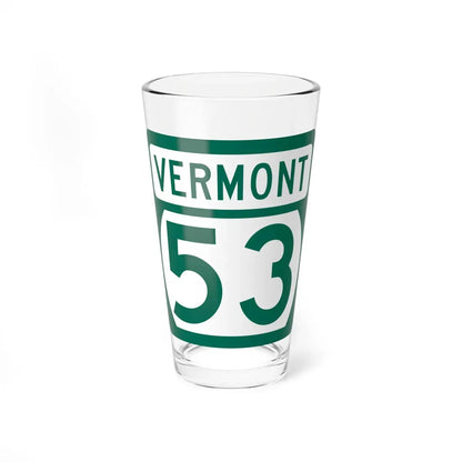 Vermont 53 (Vermont) (Road Sign) Pint Glass 16oz 16oz - Go Mug Yourself