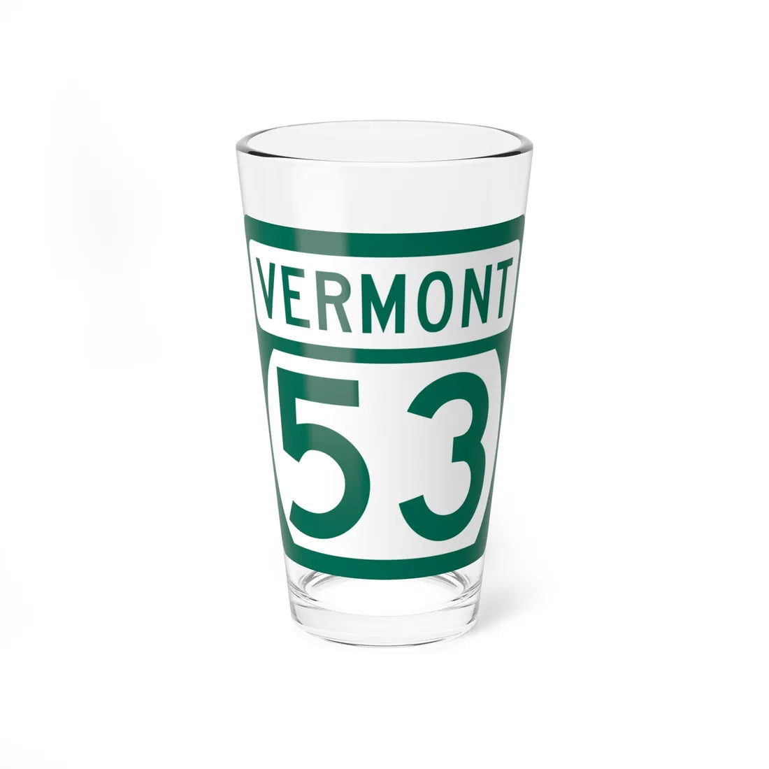 Vermont 53 (Vermont) (Road Sign) Pint Glss 16oz 16oz - Go Mug Yourself