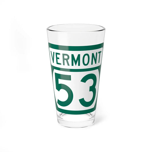 Vermont 53 (Vermont) (Road Sign) Pint Glss 16oz 16oz - Go Mug Yourself