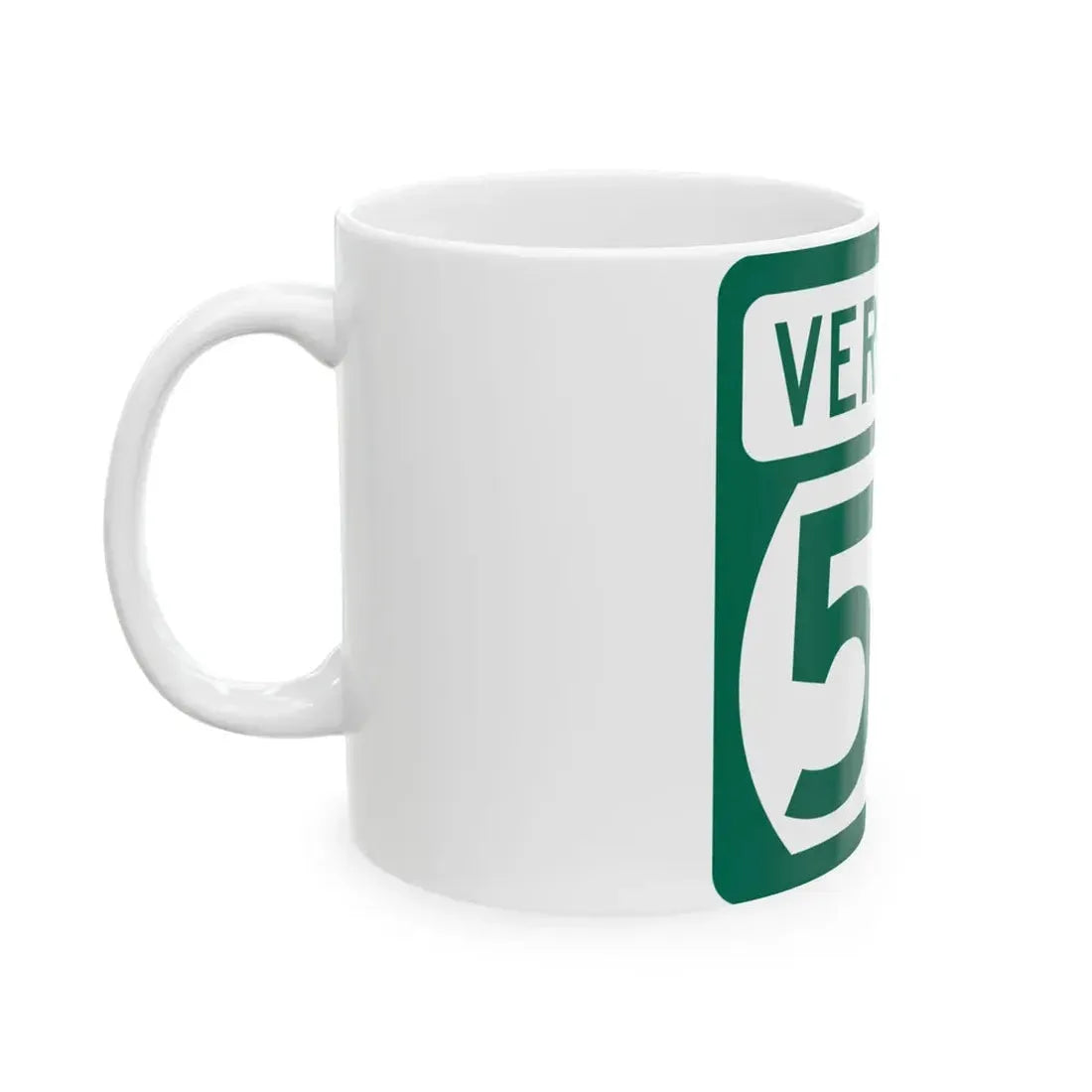 Vermont 53 (Vermont) (Road Sign) White Coffee Mug - Go Mug Yourself
