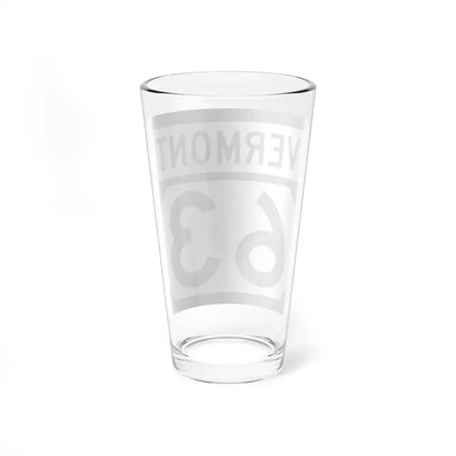Vermont 63 (Vermont) (Road Sign) Pint Glass 16oz - Go Mug Yourself
