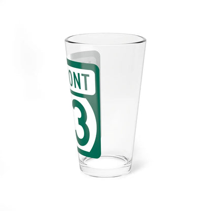Vermont 63 (Vermont) (Road Sign) Pint Glss 16oz - Go Mug Yourself
