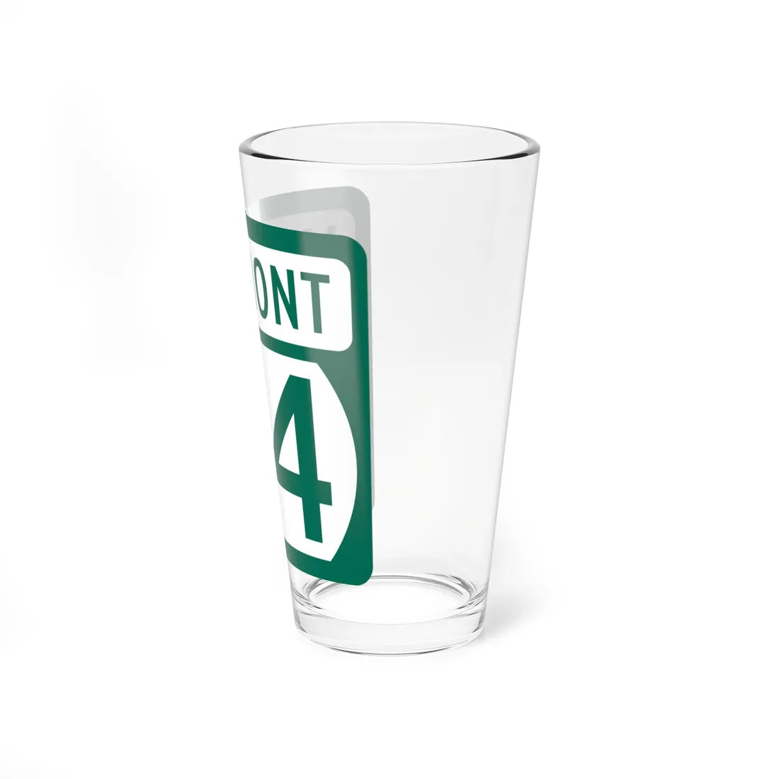 Vermont 64 (Vermont) (Road Sign) Pint Glss 16oz - Go Mug Yourself