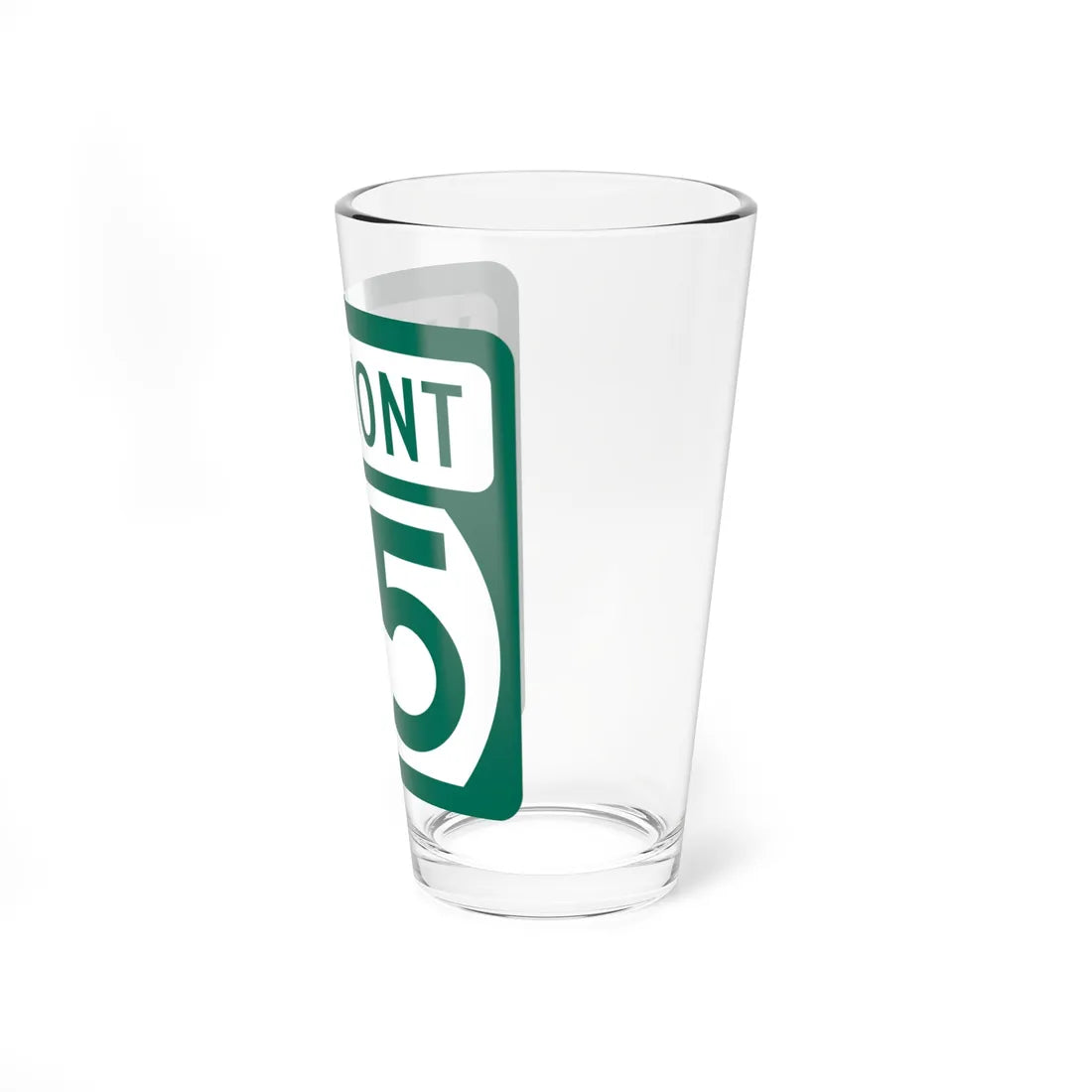 Vermont 65 (Vermont) (Road Sign) Pint Glss 16oz - Go Mug Yourself