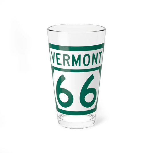 Vermont 66 (Vermont) (Road Sign) Pint Glss 16oz 16oz - Go Mug Yourself