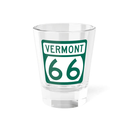 Vermont 66 (Vermont) (Road Sign) Shot Glass 1.5oz 1.5oz - Go Mug Yourself