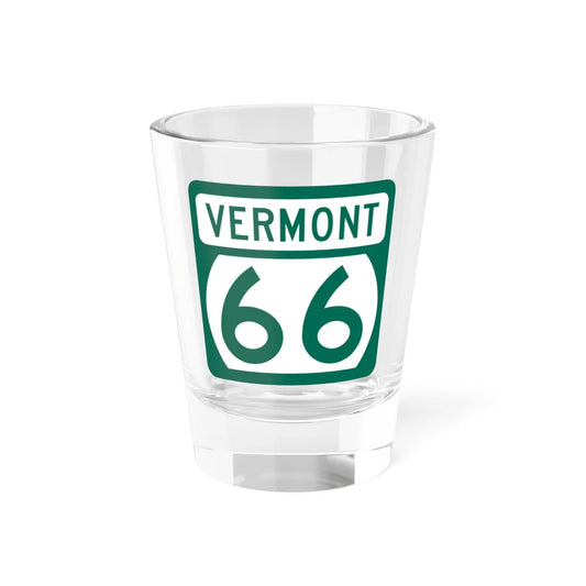 Vermont 66 (Vermont) (Road Sign) Shot Glass 1.5oz 1.5oz - Go Mug Yourself