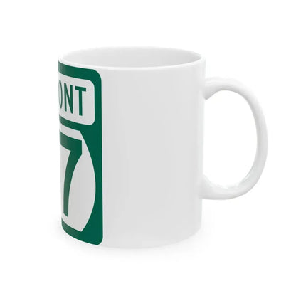 Vermont 67 (Vermont) (Road Sign) White Coffee Mug - Go Mug Yourself