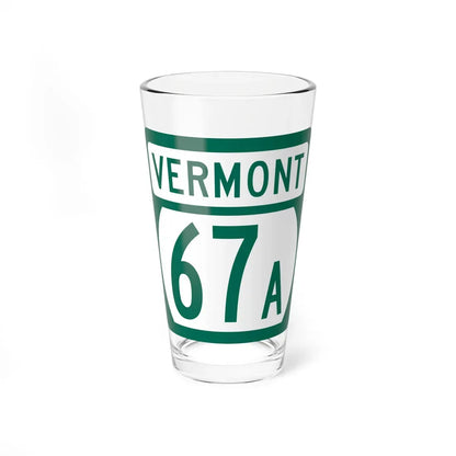 Vermont 67A (Vermont) (Road Sign) Pint Glass 16oz 16oz - Go Mug Yourself