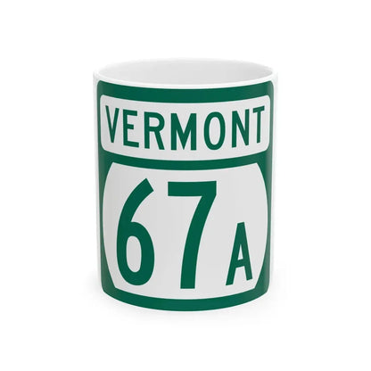 Vermont 67A (Vermont) (Road Sign) White Coffee Mug 11oz - Go Mug Yourself