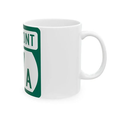 Vermont 67A (Vermont) (Road Sign) White Coffee Mug - Go Mug Yourself