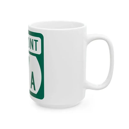 Vermont 67A (Vermont) (Road Sign) White Coffee Mug - Go Mug Yourself