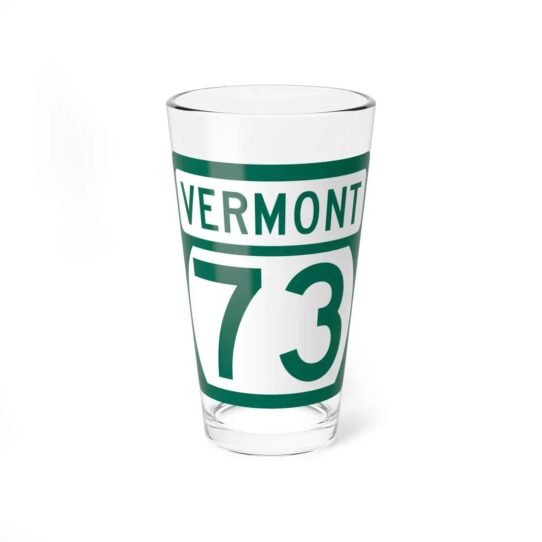 Vermont 73 (Vermont) (Road Sign) Pint Glass 16oz 16oz - Go Mug Yourself
