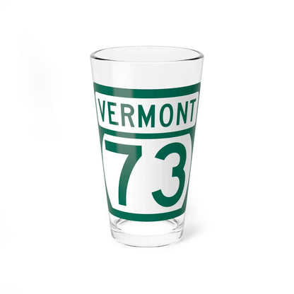 Vermont 73 (Vermont) (Road Sign) Pint Glass 16oz 16oz - Go Mug Yourself