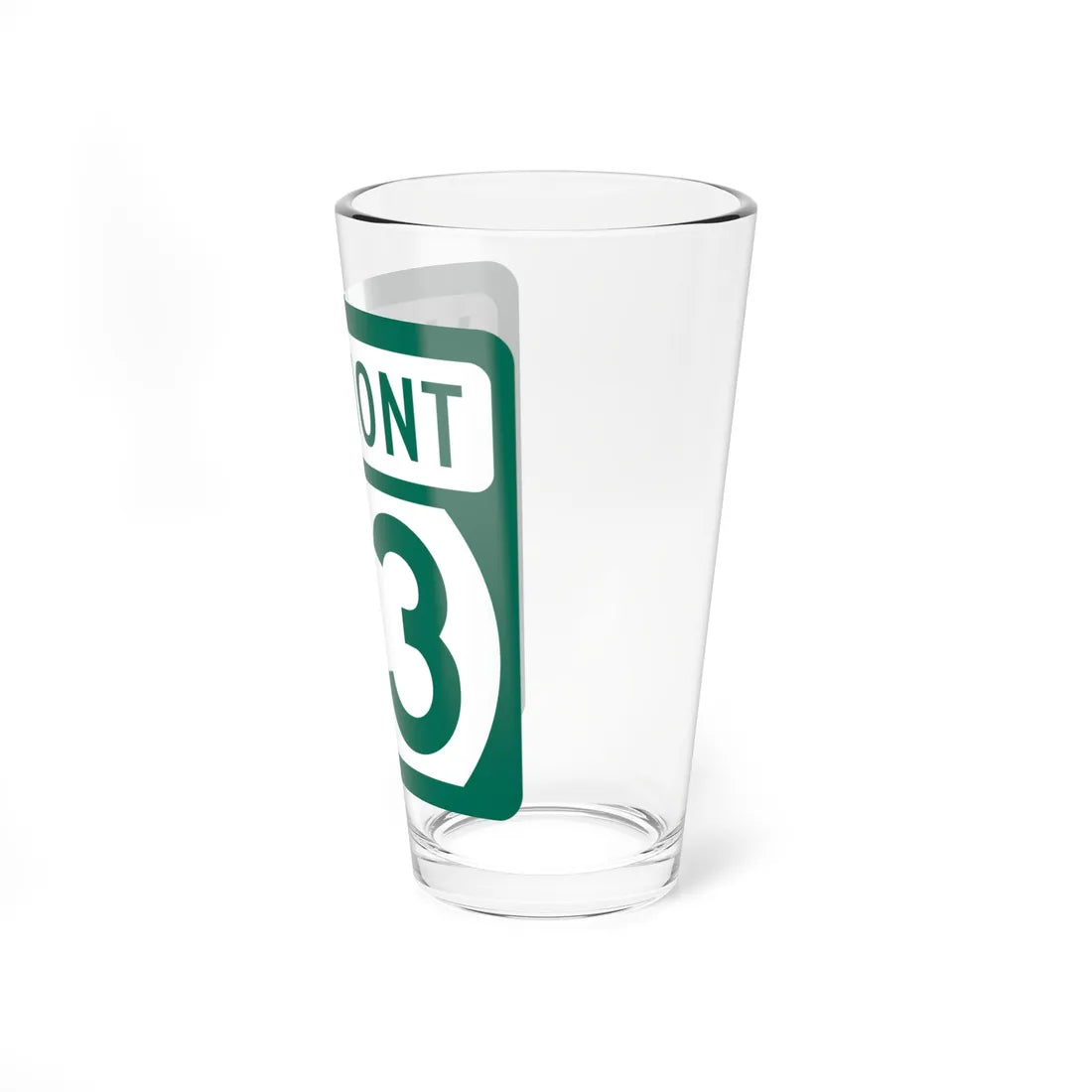 Vermont 73 (Vermont) (Road Sign) Pint Glss 16oz - Go Mug Yourself