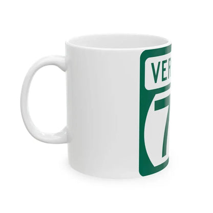 Vermont 73 (Vermont) (Road Sign) White Coffee Mug - Go Mug Yourself