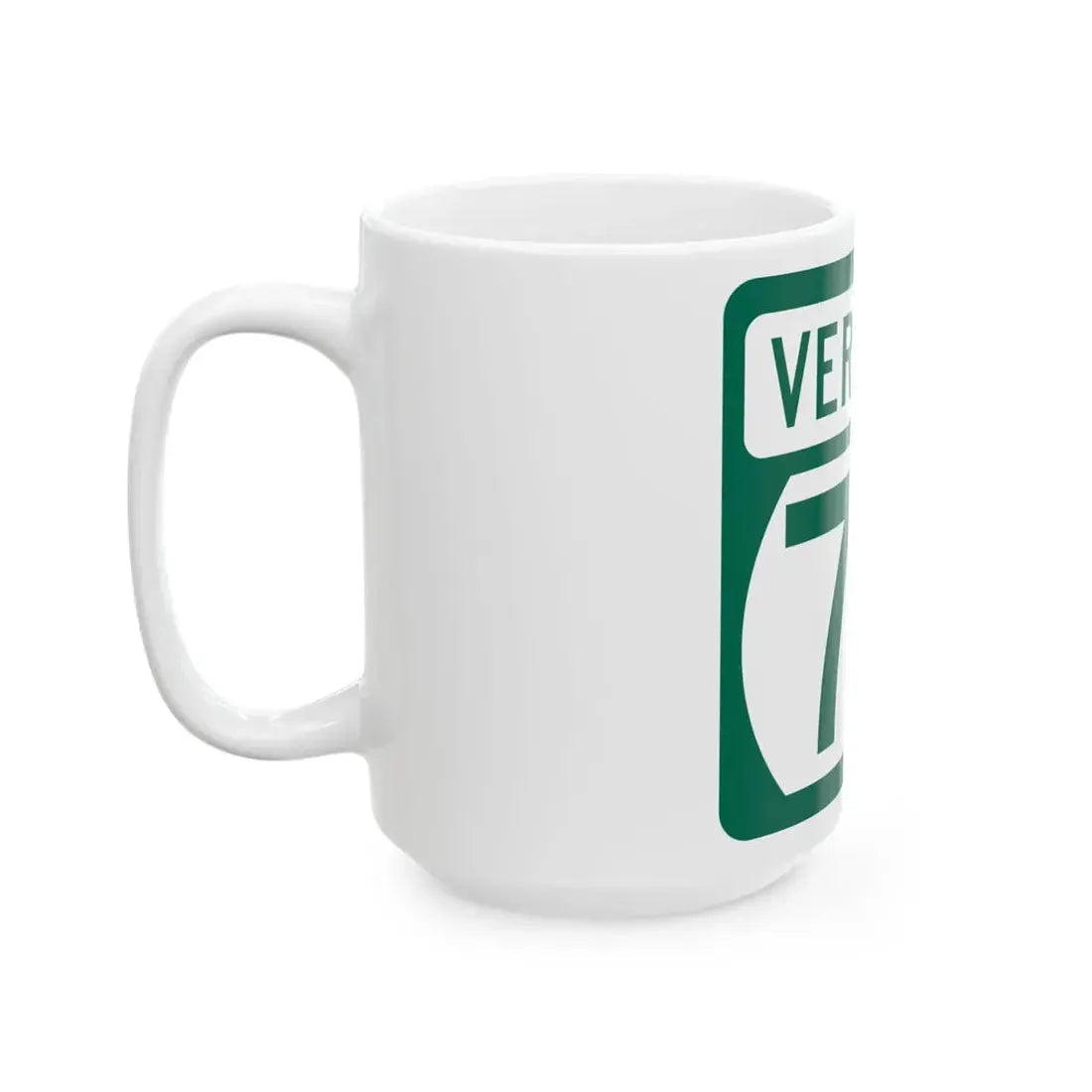 Vermont 73 (Vermont) (Road Sign) White Coffee Mug - Go Mug Yourself