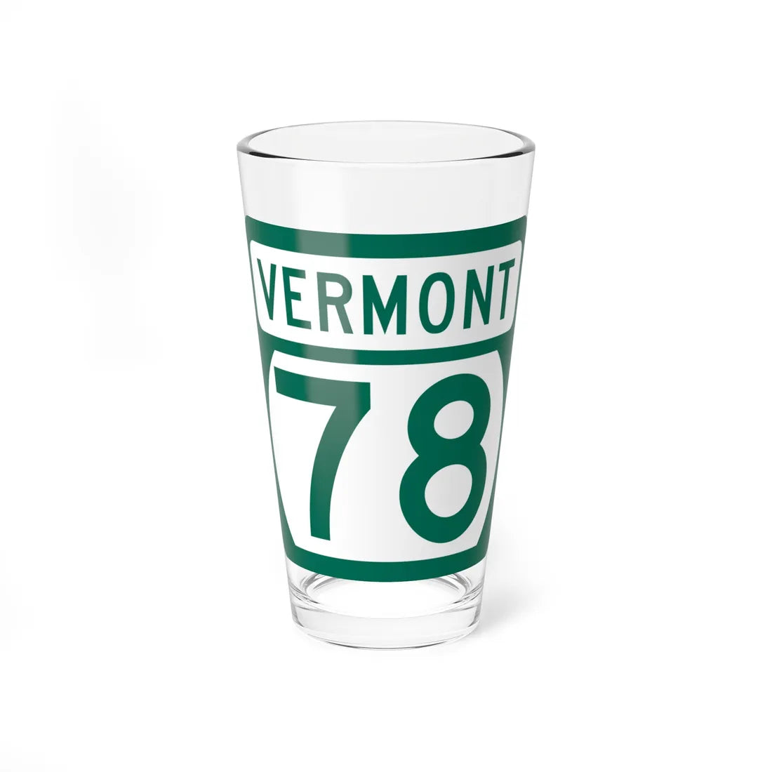Vermont 78 (Vermont) (Road Sign) Pint Glass 16oz 16oz - Go Mug Yourself