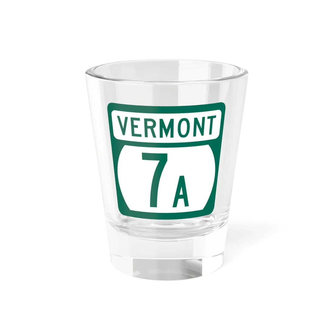 Vermont 7A (Vermont) (Road Sign) Shot Glass 1.5oz 1.5oz - Go Mug Yourself