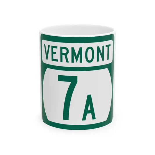Vermont 7A (Vermont) (Road Sign) White Coffee Mug 11oz - Go Mug Yourself