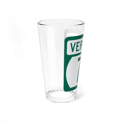 Vermont 7B (Vermont) (Road Sign) Pint Glass 16oz - Go Mug Yourself