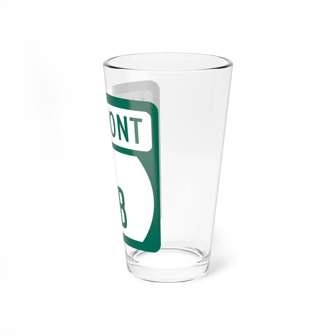 Vermont 7B (Vermont) (Road Sign) Pint Glass 16oz - Go Mug Yourself