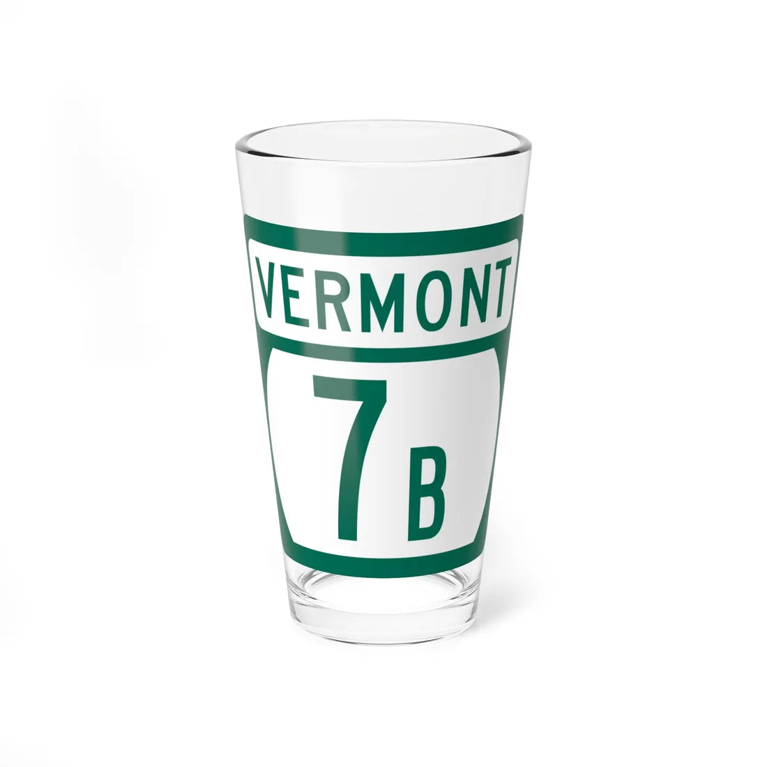 Vermont 7B (Vermont) (Road Sign) Pint Glss 16oz 16oz - Go Mug Yourself
