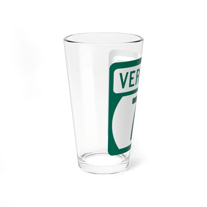 Vermont 7B (Vermont) (Road Sign) Pint Glss 16oz - Go Mug Yourself