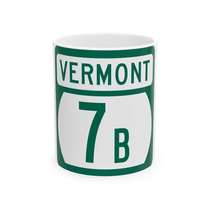 Vermont 7B (Vermont) (Road Sign) White Coffee Mug 11oz - Go Mug Yourself