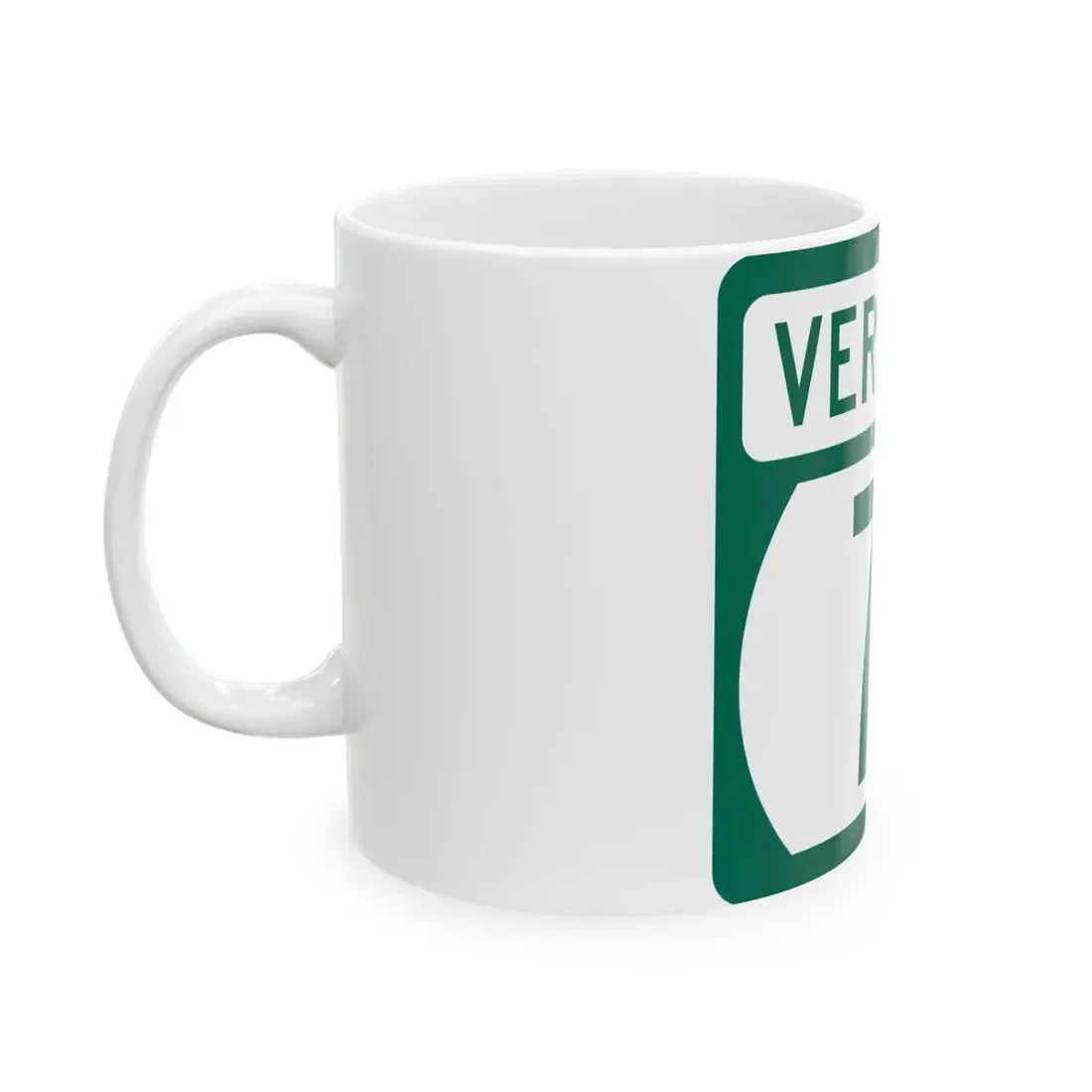 Vermont 7B (Vermont) (Road Sign) White Coffee Mug - Go Mug Yourself