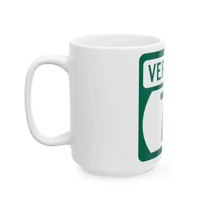 Vermont 7B (Vermont) (Road Sign) White Coffee Mug - Go Mug Yourself