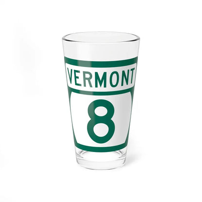 Vermont 8 (Vermont) (Road Sign) Pint Glass 16oz 16oz - Go Mug Yourself