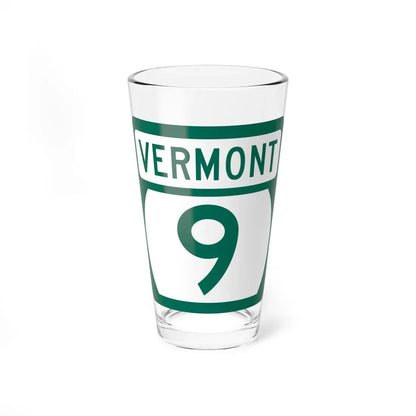 Vermont 9 (Vermont) (Road Sign) Pint Glass 16oz 16oz - Go Mug Yourself