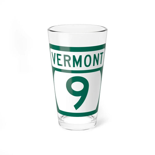 Vermont 9 (Vermont) (Road Sign) Pint Glass 16oz 16oz - Go Mug Yourself
