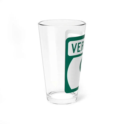 Vermont 9 (Vermont) (Road Sign) Pint Glass 16oz - Go Mug Yourself