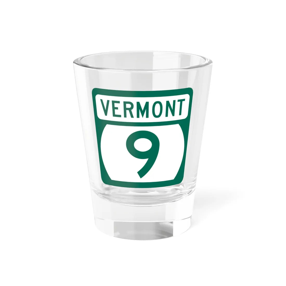 Vermont 9 (Vermont) (Road Sign) Shot Glass 1.5oz 1.5oz - Go Mug Yourself