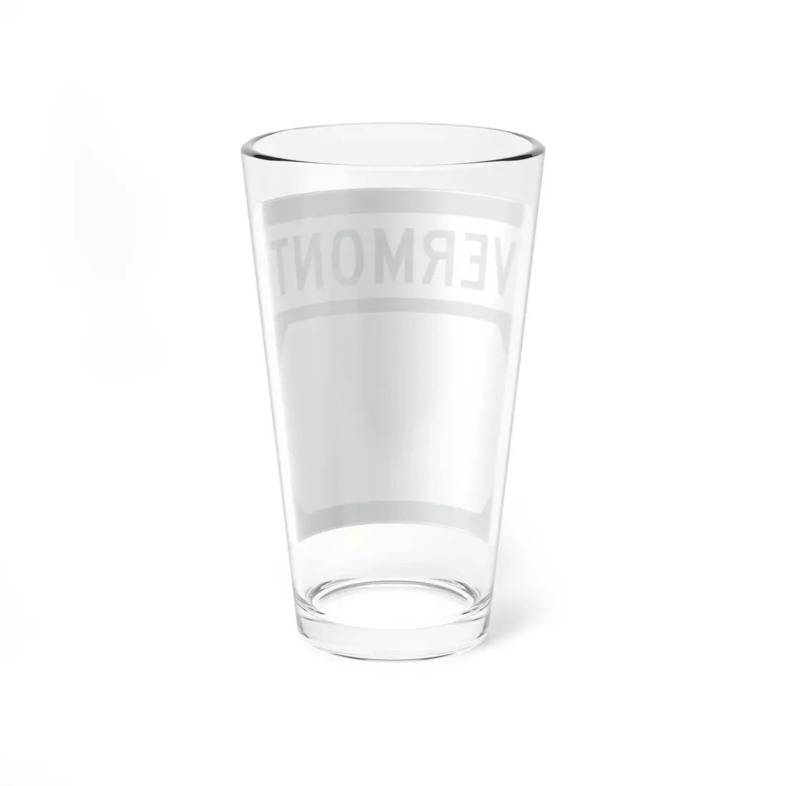 Vermont blank border (Vermont) (Road Sign) Pint Glass 16oz - Go Mug Yourself