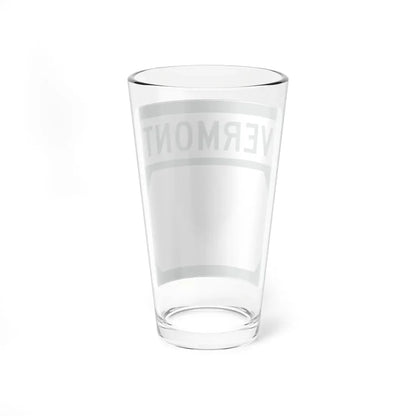Vermont blank border (Vermont) (Road Sign) Pint Glass 16oz - Go Mug Yourself