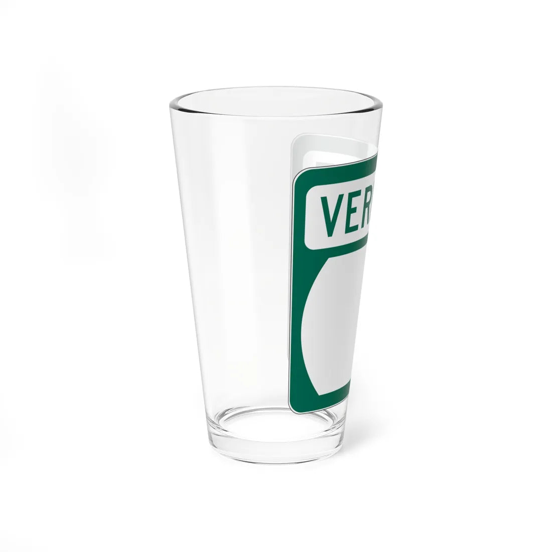 Vermont blank border (Vermont) (Road Sign) Pint Glss 16oz - Go Mug Yourself