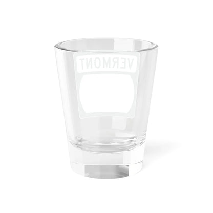 Vermont blank border (Vermont) (Road Sign) Shot Glass 1.5oz - Go Mug Yourself